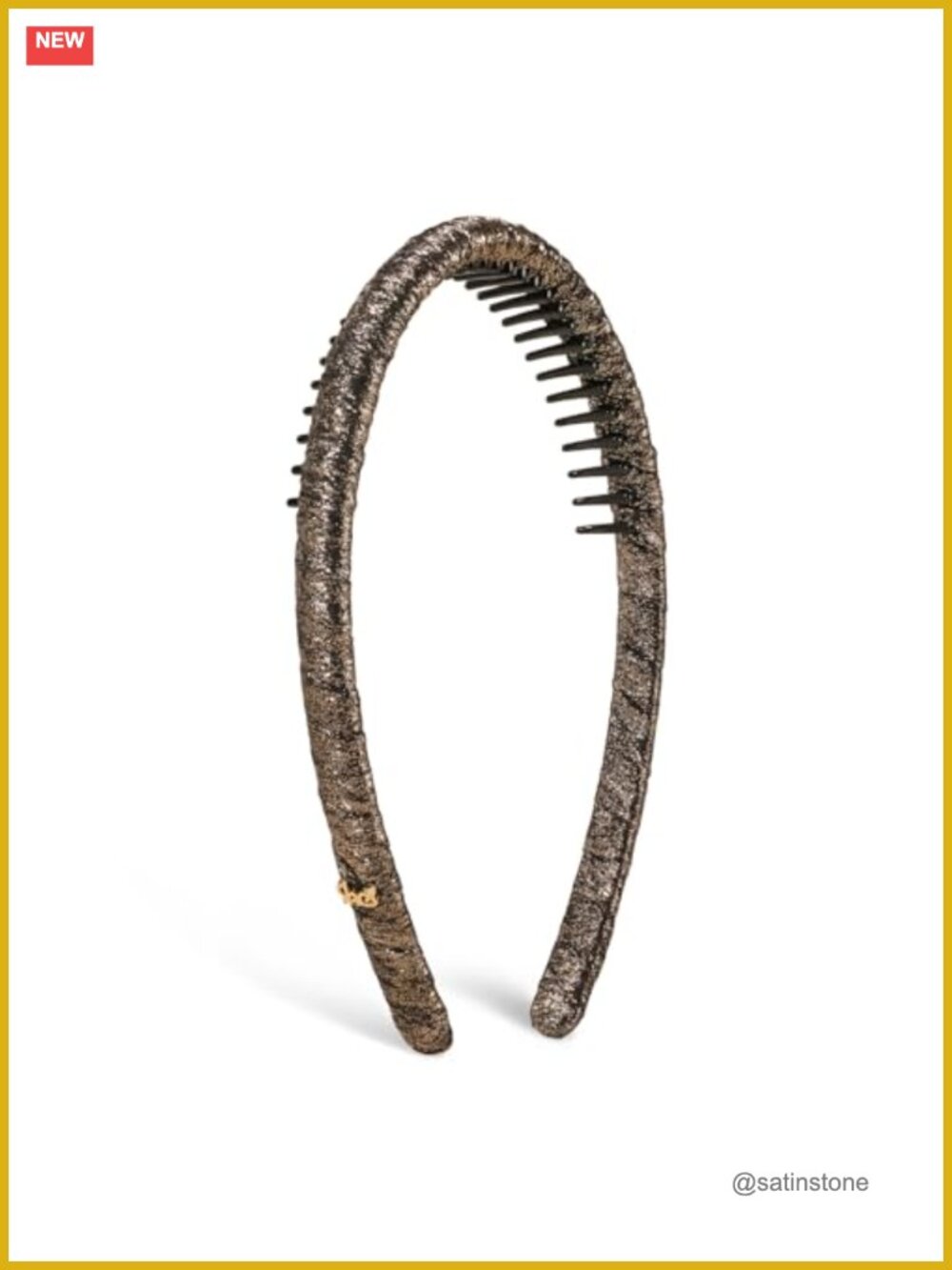 Thin Non-Slip Headband with Teeth for Women Durable Polyester Hair Accessory